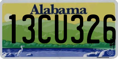AL license plate 13CU326