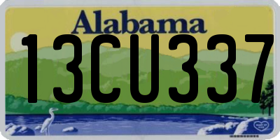 AL license plate 13CU337
