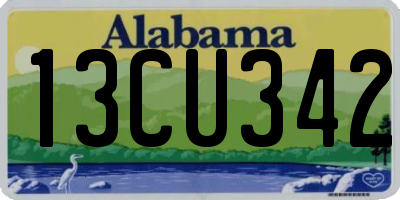 AL license plate 13CU342