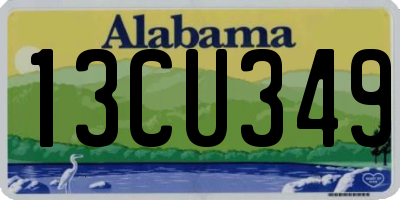 AL license plate 13CU349