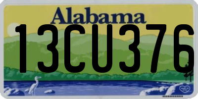 AL license plate 13CU376