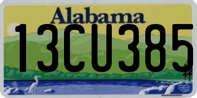 AL license plate 13CU385