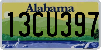 AL license plate 13CU397