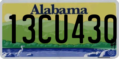 AL license plate 13CU430