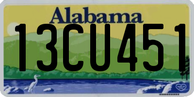 AL license plate 13CU451
