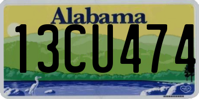 AL license plate 13CU474