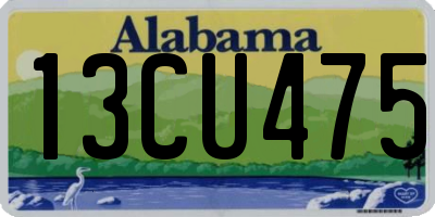 AL license plate 13CU475
