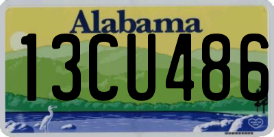 AL license plate 13CU486