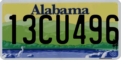AL license plate 13CU496