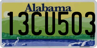 AL license plate 13CU503