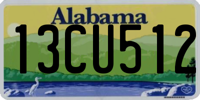AL license plate 13CU512