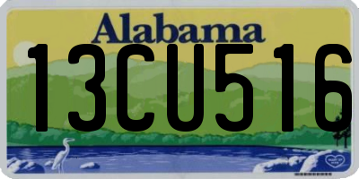 AL license plate 13CU516