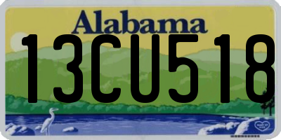 AL license plate 13CU518