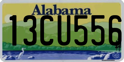 AL license plate 13CU556