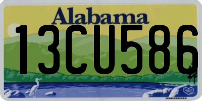 AL license plate 13CU586