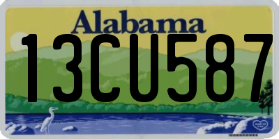AL license plate 13CU587