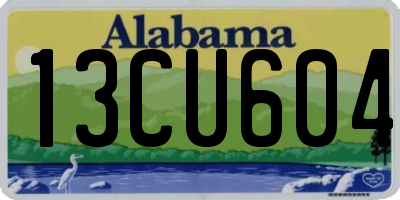 AL license plate 13CU604