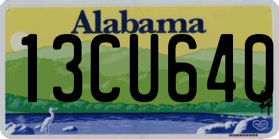 AL license plate 13CU640