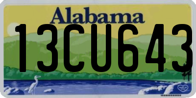 AL license plate 13CU643