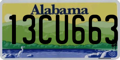 AL license plate 13CU663