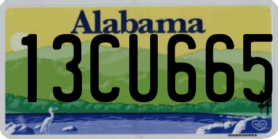 AL license plate 13CU665
