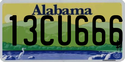 AL license plate 13CU666