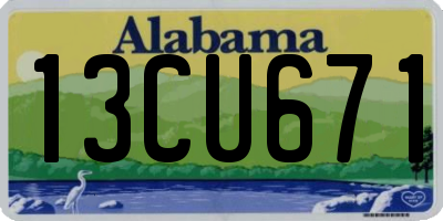 AL license plate 13CU671