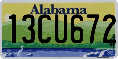 AL license plate 13CU672