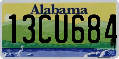 AL license plate 13CU684