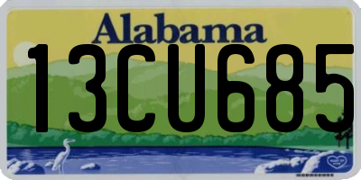 AL license plate 13CU685