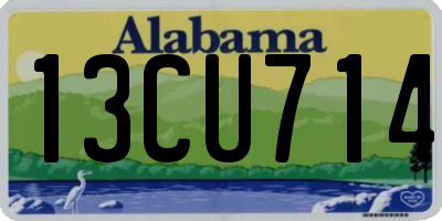 AL license plate 13CU714