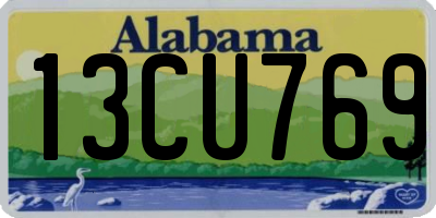 AL license plate 13CU769