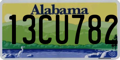 AL license plate 13CU782