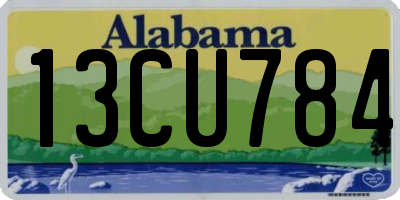 AL license plate 13CU784