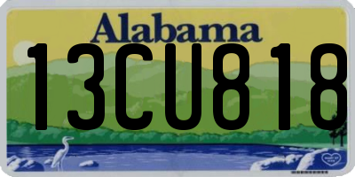 AL license plate 13CU818