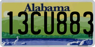 AL license plate 13CU883