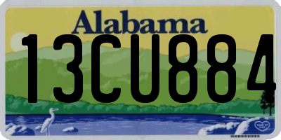 AL license plate 13CU884