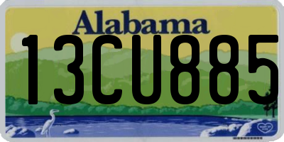 AL license plate 13CU885
