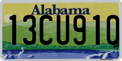 AL license plate 13CU910