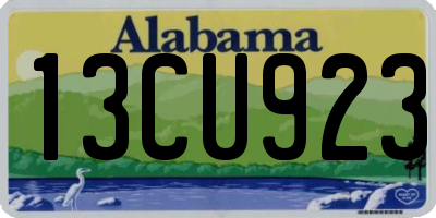 AL license plate 13CU923