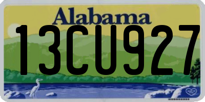 AL license plate 13CU927