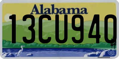 AL license plate 13CU940