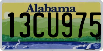AL license plate 13CU975