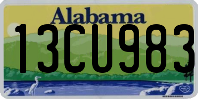 AL license plate 13CU983