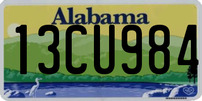AL license plate 13CU984
