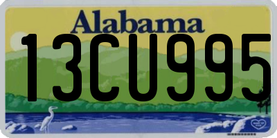 AL license plate 13CU995