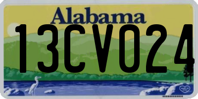 AL license plate 13CV024
