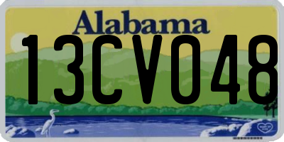 AL license plate 13CV048