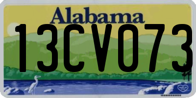 AL license plate 13CV073
