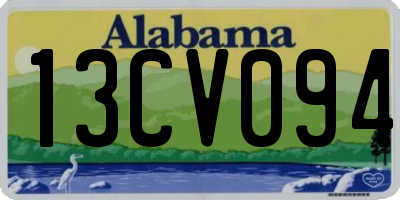 AL license plate 13CV094